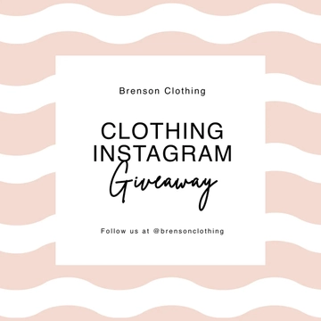 Free Clothing Giveaway Instagram Template to Edit Online