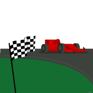 Sports Racing Flag Vector