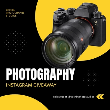 Free Photography Instagram Giveaway Template to Edit Online