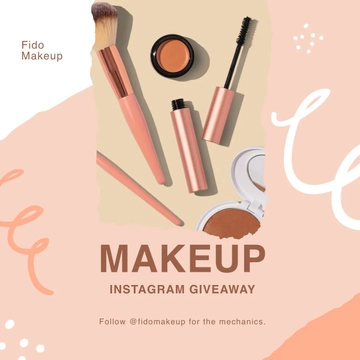Free Makeup Giveaway Instagram Template to Edit Online