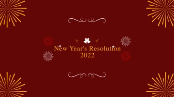 Free New Year Resolution Youtube Banner Template to Edit Online