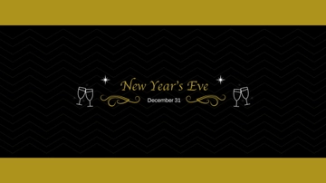 Free New Year's Eve Youtube Banner Template to Edit Online
