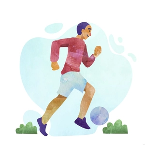 Watercolor Sports Illustration