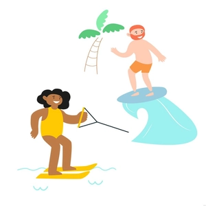 Summer Sports Illustration