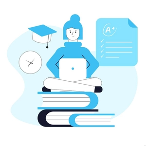 Online Test Illustration