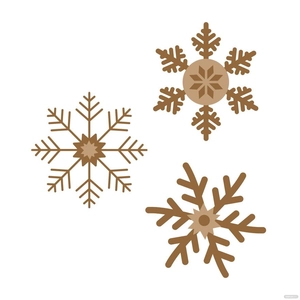 Minimal Snowflake Vector