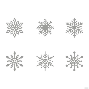 Silver Snowflake Vector
