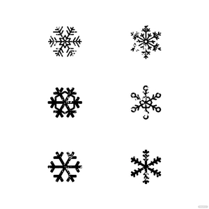Grunge Snowflake Vector