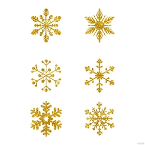 Glitter Snowflake Vector