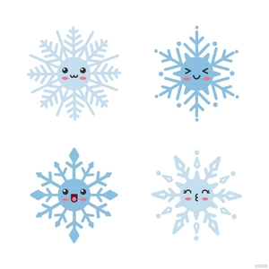 Cute Snowflake Vector