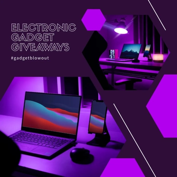 Free Electronics Instagram Giveaway Template to Edit Online