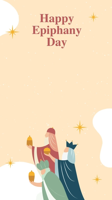Free Happy Epiphany Day Snapchat Geofilter Template to Edit Online