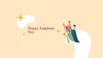 Free Happy Epiphany Day Youtube Banner Template to Edit Online