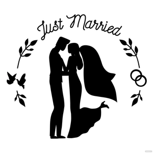 Black Wedding Vector