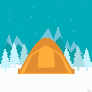 Winter Camp Vector