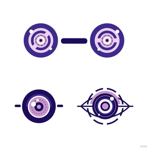 Robot Eyes Vector