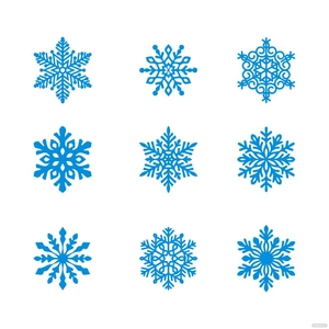 Fancy Snowflakes Vector