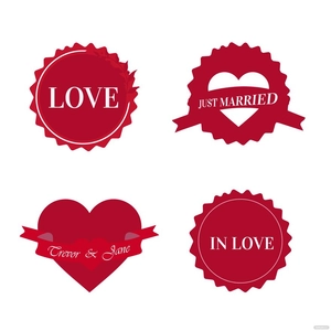 Wedding Stamp Vector