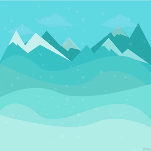 Winter Mountain Vector