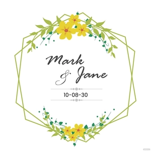 Floral Wedding Vector