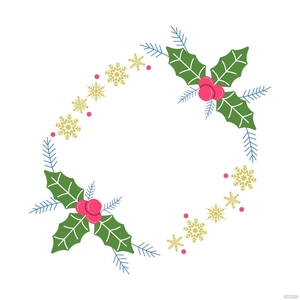 Winter Wreath Vector