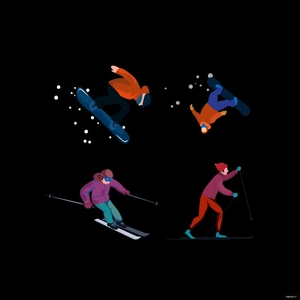 Winter Sports Vector