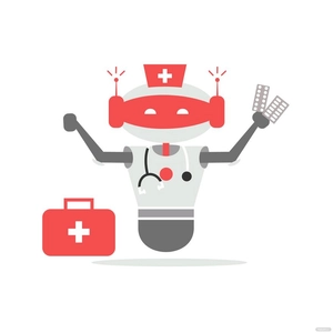 Medical Robot Vector