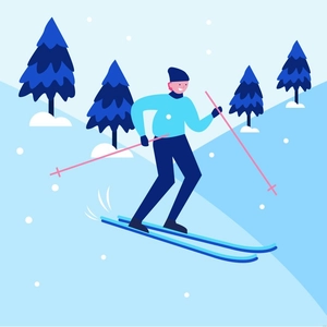 Winter Sports Illustration