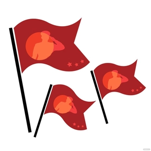 Patriotic Waving Flag Vector