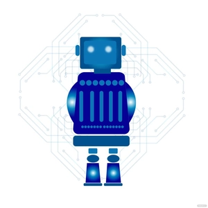 Futuristic Robot Vector
