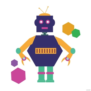 Vintage Robot Vector