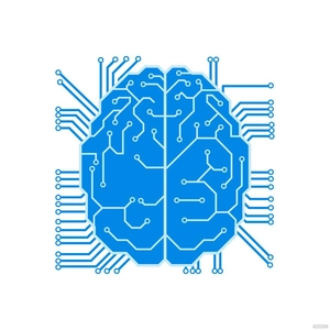 Robot Brain Vector