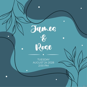 Wedding Invitation Vector