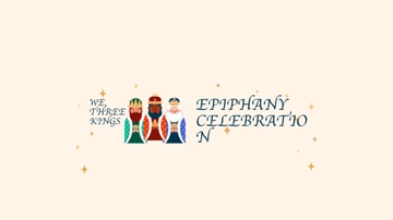 Free Epiphany Invitation Youtube Banner Template to Edit Online