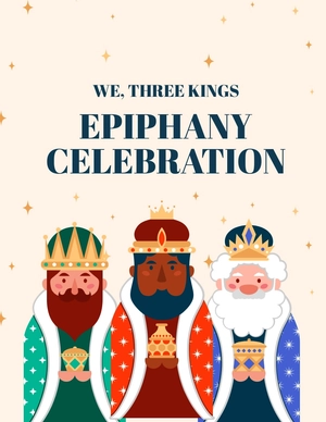 Epiphany Invitation Flyer Template