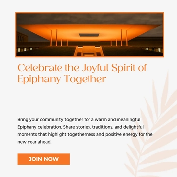 Free Epiphany Party Linkedin Post Template to Edit Online