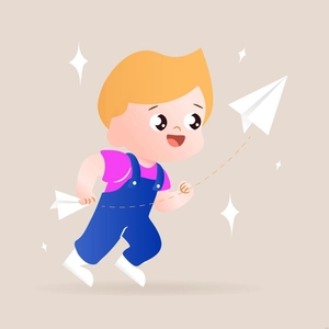 Cute Kids Illustration