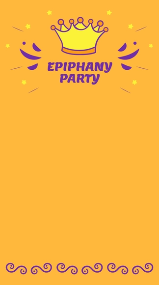 Free Epiphany Party Snapchat Geofilter Template to Edit Online