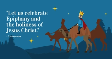 Free Epiphany Day Quote Facebook Post Template to Edit Online