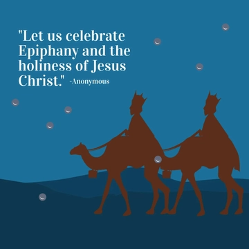 Free Epiphany Day Quote Instagram Post Template to Edit Online