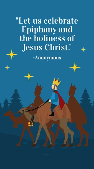 Free Epiphany Day Quote Instagram Story Template to Edit Online