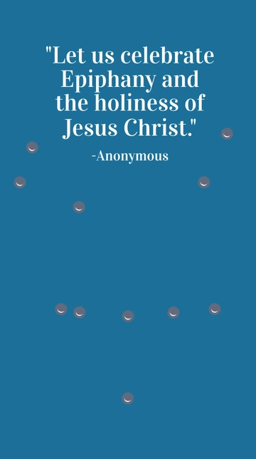 Free Epiphany Day Quote Whatsapp Post Template to Edit Online