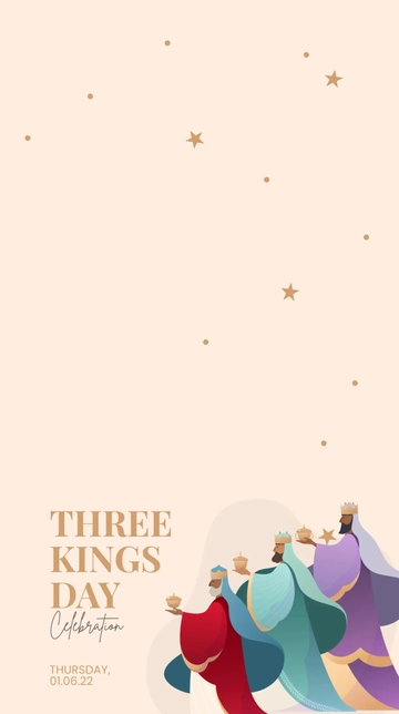 Free Three Kings Day Celebration Snapchat Geofilter Template to Edit Online