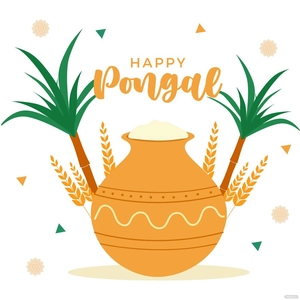 Pongal Festival Vector