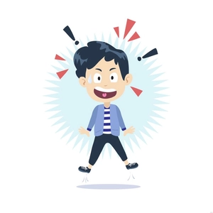 Surprised Kid Illustration