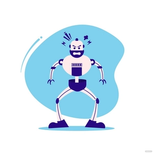 Angry Robot Vector