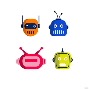 Robot Face Vector
