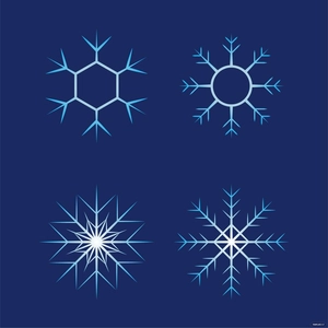 Frozen Snowflakes Vector