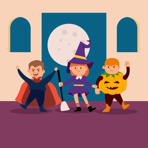 Halloween Kids Illustration