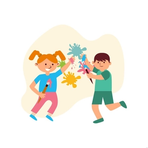 Colorful Kids Illustration